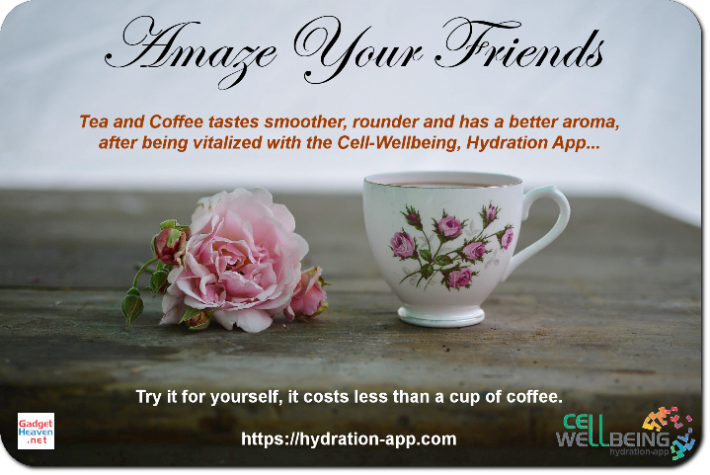 Tea and Coffee tastes smoother, rounder and has a better aroma