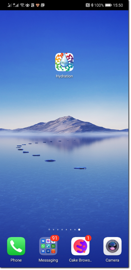 Click on icon to start app