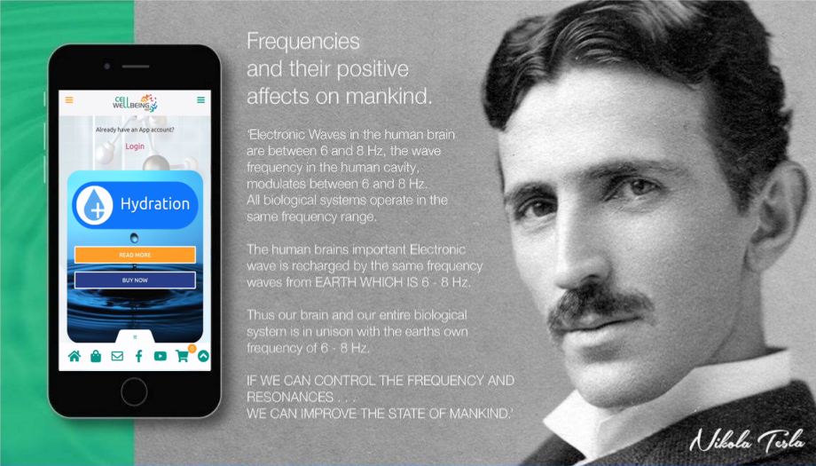 Image and quote from Nikolai Tesla
